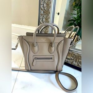 CELINE
Nano Luggage bag in Drummed Calfskin
